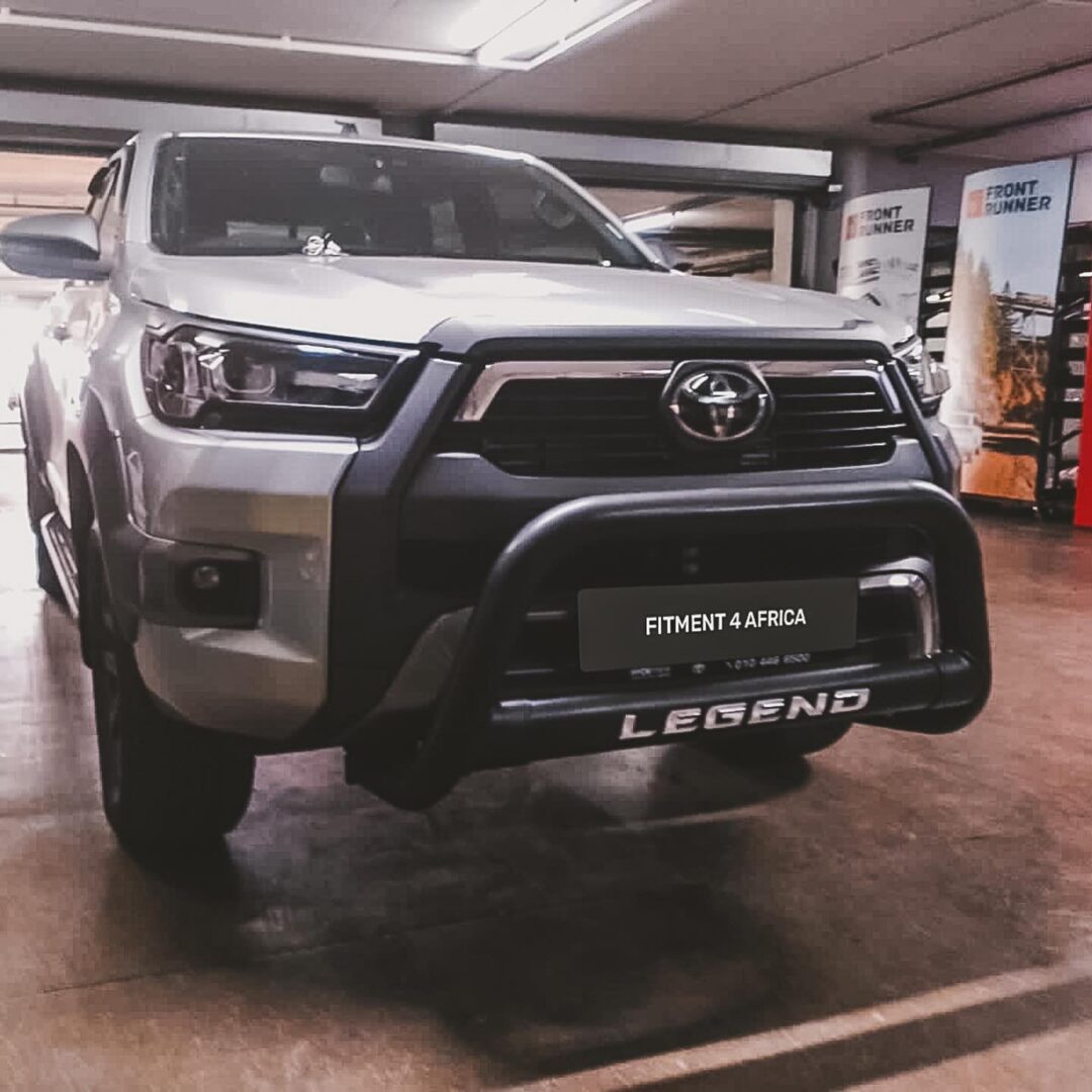 Alternative view of Toyota Hilux LEGEND Oval Nudge Bar Black