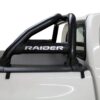 Toyota Hilux 6 Bend Sports Bar w Oval Side Plates Black (DC & EX) - DOES NOT FIT WITH TOYOTA TONNEAU