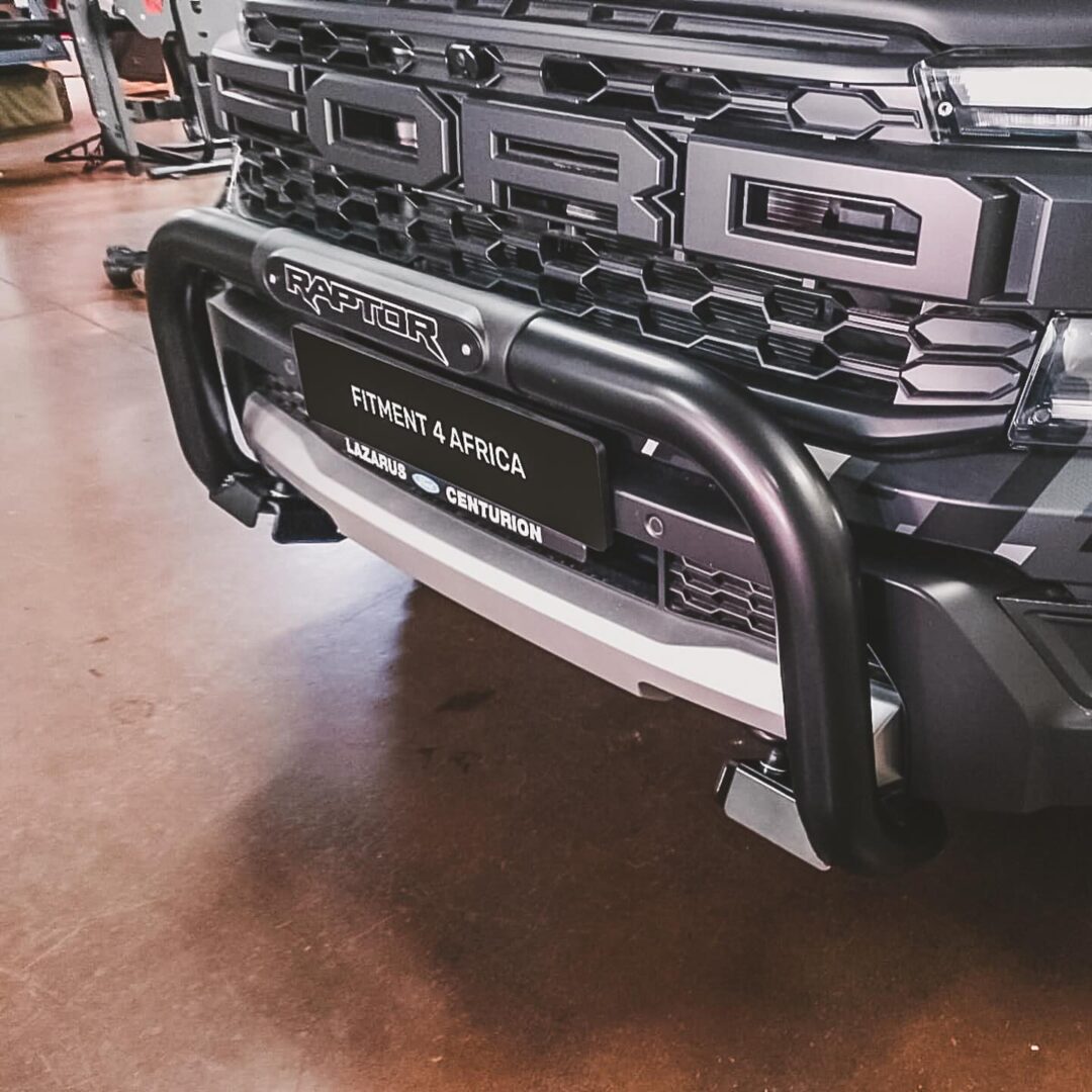 Alternative view of Ford Raptor Next-Gen Nudge Bar with RAPTOR Branding