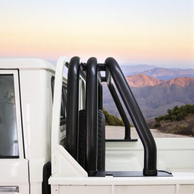 Toyota Land Cruiser 70 Series Triple Styling Bar Black